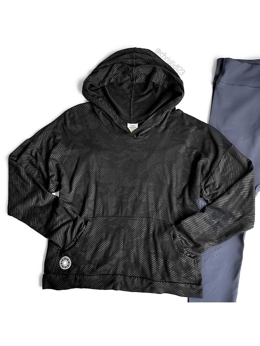 Terez For Soulcycle Camo Cross-Back Hoodie